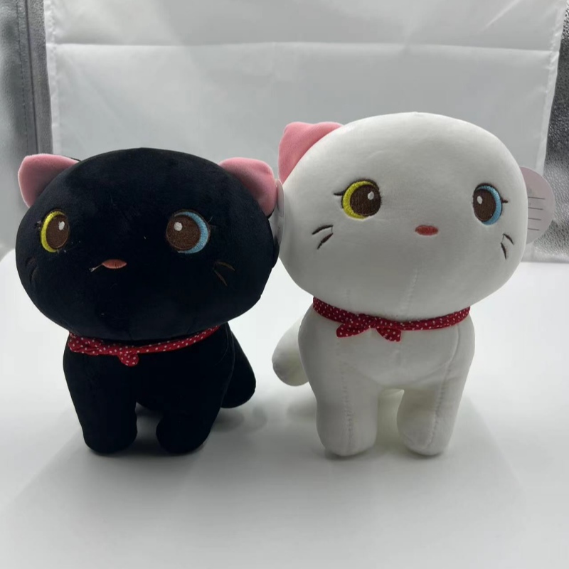 Brinquedo de gatinho de boneca de pelúcia de gato de desenho animado