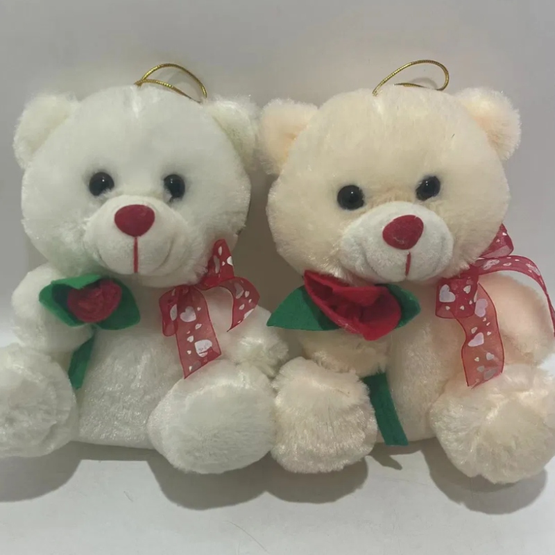 2 brinquedos de pelúcia Urso Rosa