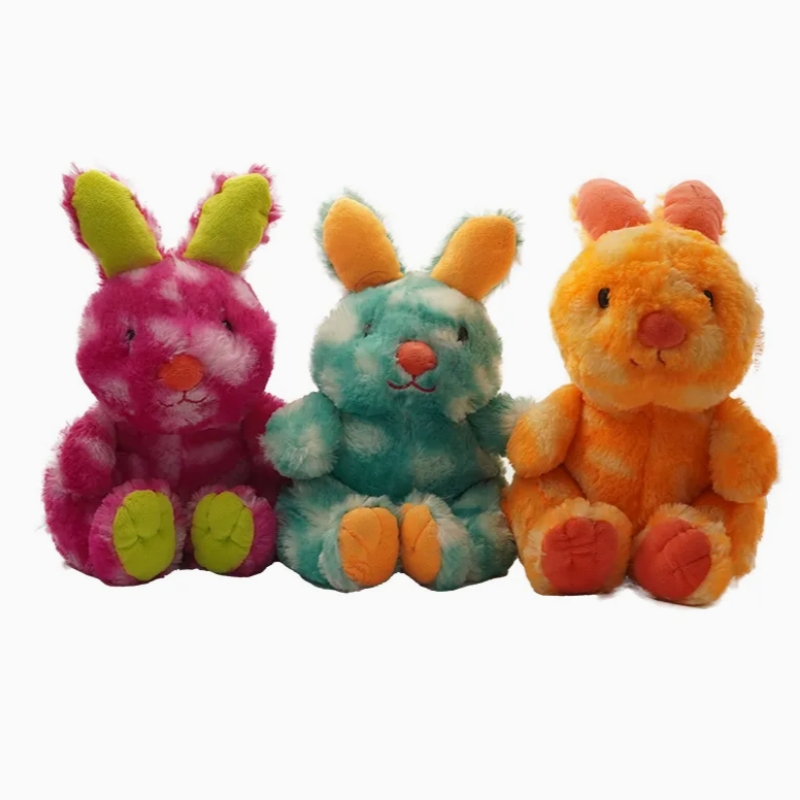 Brinquedos de pelúcia com sorriso manchado coelho plushie brinquedos infantis